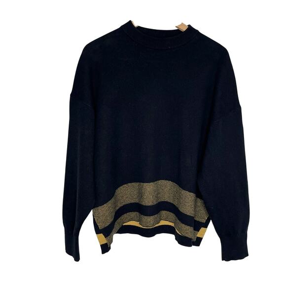 Proenza Schouler Sweaters - Proenza Schouler White Label Pullover Sweater Womens Small Black Side Slits FLAW